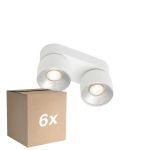 Mehrfachpackung 6x Nordlux Pitcher Spot Metall Weiß | Geeignet für 2x GU10
