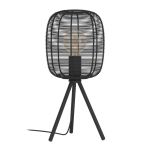 Eglo Tischlampe Rinroe Stahl Schwarz | Geeignet für 1x E27