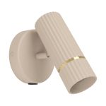 Eglo Wandleuchte Caminia Stahl Geschliffen 4.7W 345lm - 830 Warmweiß | IP20 - Inkl. 1x GU10
