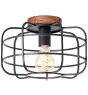 Brilliant Gwen Deckenleuchte Metall Holz Schwarz | 300mm - Geeignet für 1x E27
