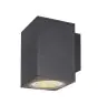 SLV Enola L Wandleuchte Aluminium Grau Quadrat 36W 3700lm - 930-940 CCT | Außenbeleuchtung - IP65 - Höchste Farbwiedergabe